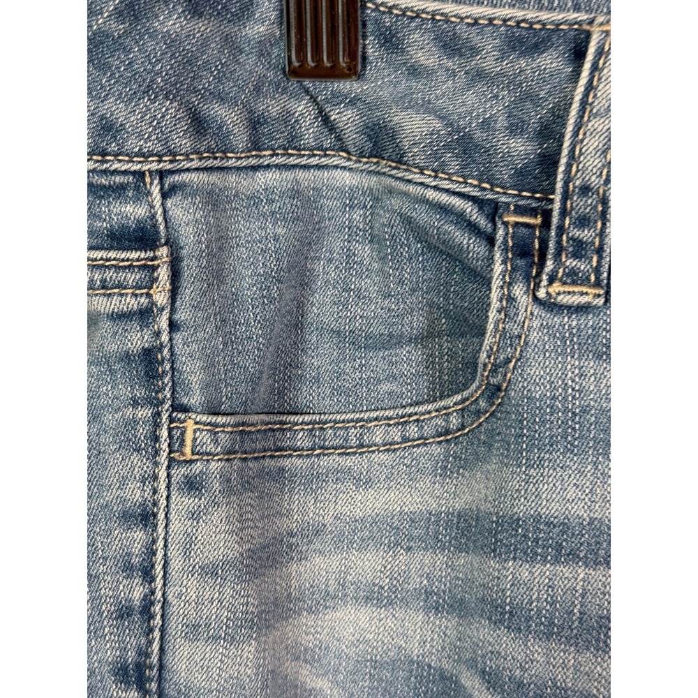 American Eagle Super Low Rise Jegging Light Wash Blue Denim Jeans Size 4 Short - Picture 5 of 16
